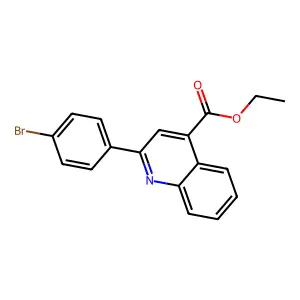 Ethyl 2-(4-bromophenyl)quinoline-4-carboxylate structure