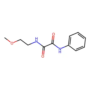N-(2-methoxyethyl)-N'-phenylethanediamide structure
