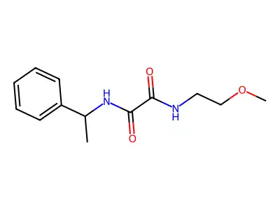 N-(2-methoxyethyl)-N'-(1-phenylethyl)ethanediamide structure