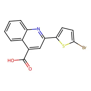 2-(5-Bromothiophen-2-yl)quinoline-4-carboxylic acid structure