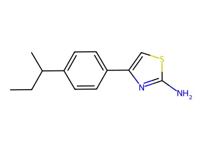 4-(4-Sec-butylphenyl)-1,3-thiazol-2-amine structure