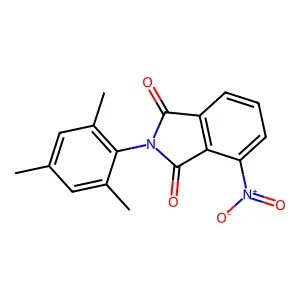 4-nitro-2-mesityl-1H-isoindole-1,3(2H)-dione structure