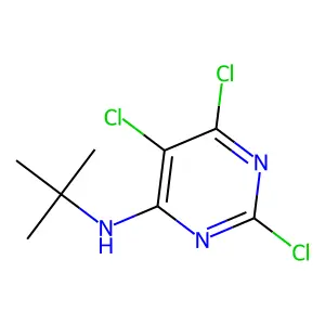 N-叔丁基-2,5,6-tri氯嘧啶-4-胺 structure