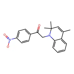 1-(4-Nitrophenyl)-2-(2,2,4-trimethylquinolin-1-yl)ethanone structure