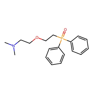 2-(2-diphenylphosphorylethoxy)-N,N-dimethylethanamine structure