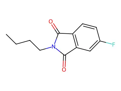 2-Butyl-5-fluoroisoindoline-1,3-dione structure