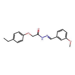 2-(4-Ethylphenoxy)acetic acid 2-[(3-methoxyphenyl)methylene]hydrazide structure