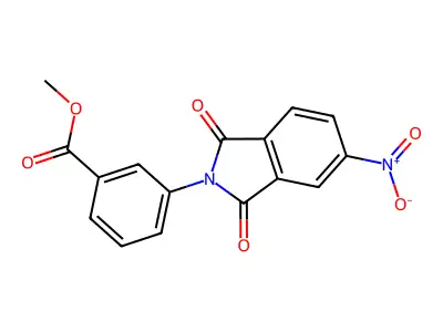 methyl 3-(5-nitro-1,3-dioxo-1,3-dihydro-2H-isoindol-2-yl)benzoate structure