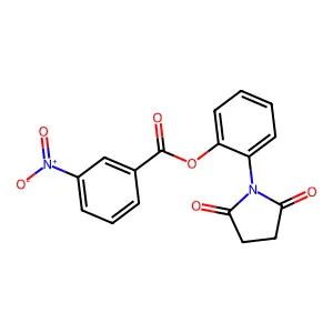 2-(2,5-Dioxo-1-pyrrolidinyl)phenyl 3-nitrobenzoate structure