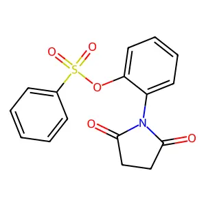 2-(2,5-Dioxo-1-pyrrolidinyl)phenyl benzenesulfonate structure