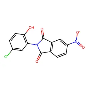 2-(5-chloro-2-hydroxyphenyl)-5-nitro-1H-isoindole-1,3(2H)-dione structure