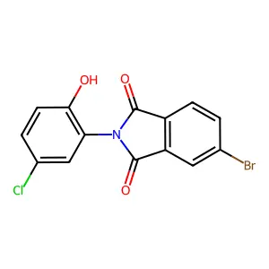 5-Bromo-2-(5-chloro-2-hydroxyphenyl)isoindole-1,3-dione structure
