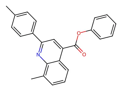 Phenyl 8-methyl-2-(4-methylphenyl)-4-quinolinecarboxylate structure