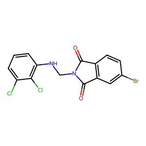 5-Bromo-2-[(2,3-dichloroanilino)methyl]isoindole-1,3-dione structure