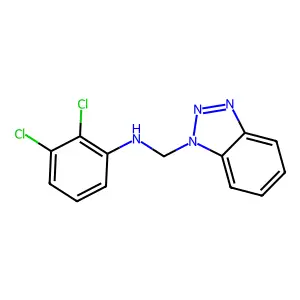 Benzotriazol-1-ylmethyl-(2,3-dichloro-phenyl)-amine structure