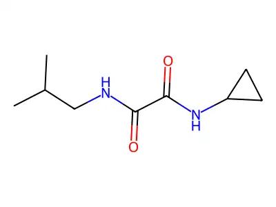 N-cyclopropyl-N'-(2-methylpropyl)ethanediamide structure