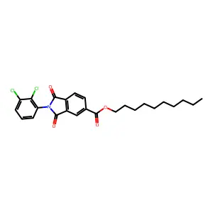 Decyl 2-(2,3-dichlorophenyl)-1,3-dioxoisoindoline-5-carboxylate structure