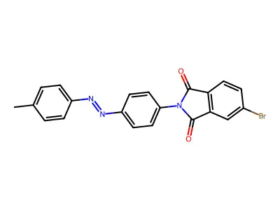 1H-Isoindole-1,3(2H)-dione, 5-bromo-2-[4-[2-(4-methylphenyl)diazenyl]phenyl]- structure