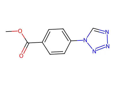 methyl 4-(1H-1,2,3,4-tetrazol-1-yl)benzoate structure