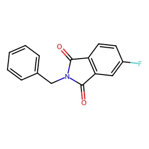 2-Benzyl-5-fluoroisoindole-1,3-dione structure