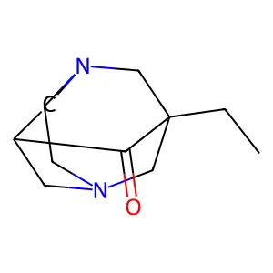 1-Ethyl-3,6-diazatricyclo[4.3.1.1~3,8~]undecan-9-one structure