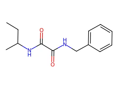 N-benzyl-N'-butan-2-yloxamide structure