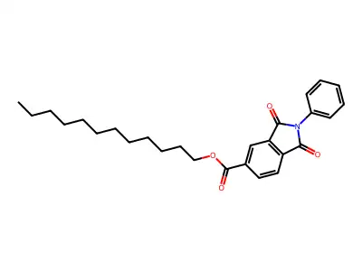 Dodecyl 1,3-dioxo-2-phenylisoindoline-5-carboxylate structure