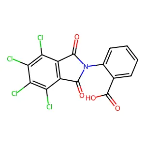2-(4,5,6,7-tetrachloro-1,3-dioxo-1,3-dihydro-2H-isoindol-2-yl)benzoic acid structure