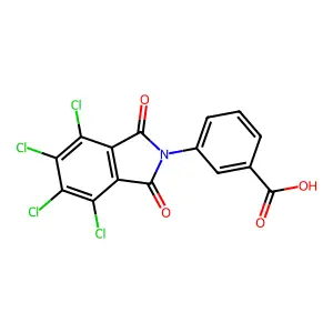3-(4,5,6,7-tetrachloro-1,3-dioxo-1,3-dihydro-2H-isoindol-2-yl)benzoic acid structure