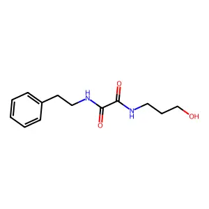 N-(3-hydroxypropyl)-N'-(2-phenylethyl)ethanediamide structure