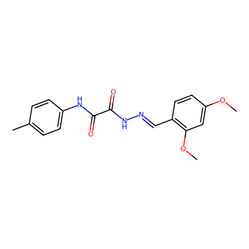 N'-[(E)-(2,4-dimethoxyphenyl)methylideneamino]-N-(4-methylphenyl)oxamide structure