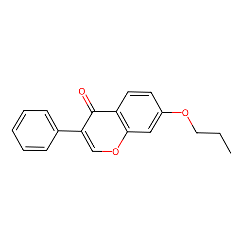 3-Phenyl-7-propoxy-4H-chromen-4-one structure