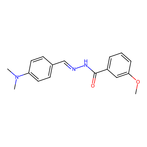 N'-{(E)-[4-(dimethylamino)phenyl]methylidene}-3-methoxybenzohydrazide structure