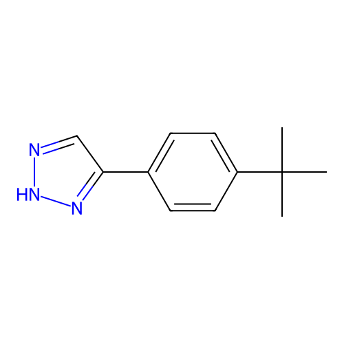 4-[4-(tert-butyl)phenyl]-1H-1,2,3-triazole structure
