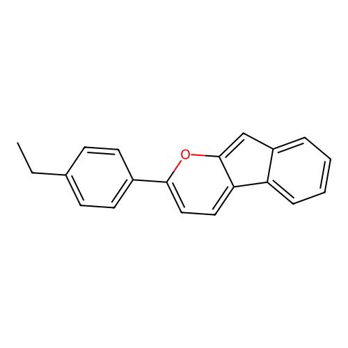2-(4-Ethylphenyl)indeno[2,1-b]pyran structure