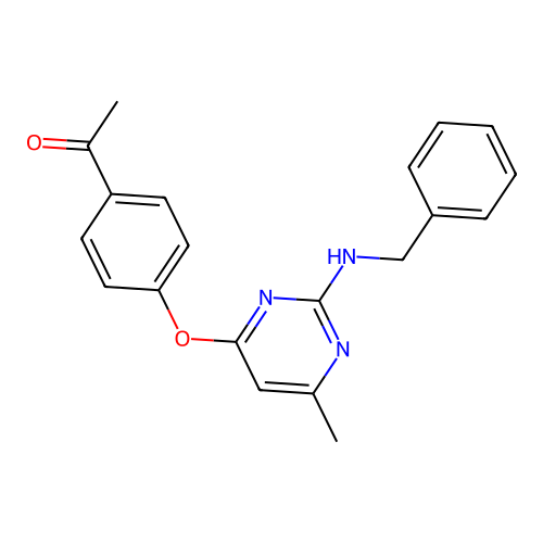 1-(4-((2-(Benzylamino)-6-methylpyrimidin-4-yl)oxy)phenyl)ethanone structure