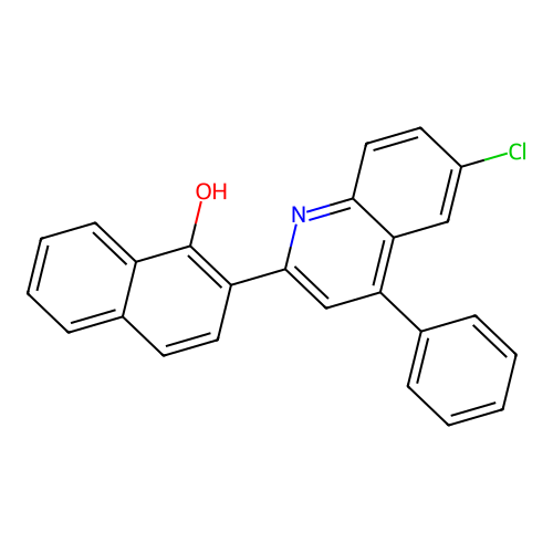 2-(6-Chloro-4-phenylquinolin-2-yl)naphthalen-1-ol structure