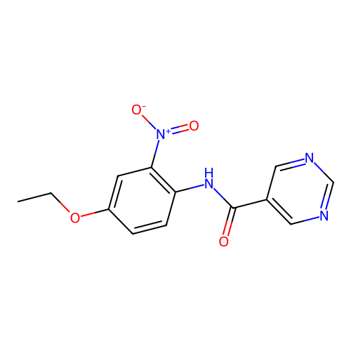 5-Pyrimidinecarboxamide,n-(4-ethoxy-2-nitrophenyl)- structure