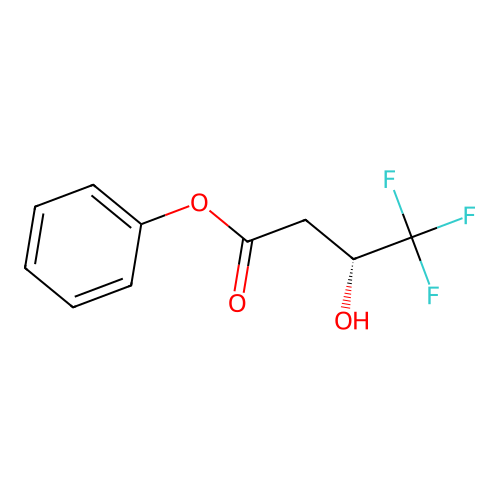 Butanoic acid, 4,4,4-trifluoro-3-hydroxy-, phenyl ester, (3R)- structure