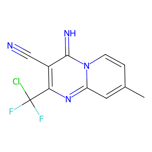 C11H7ClF2N4 structure
