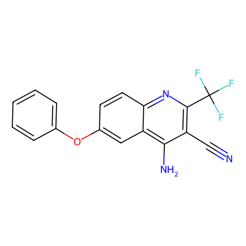 4-Amino-6-phenoxy-2-(trifluoromethyl)quinoline-3-carbonitrile structure