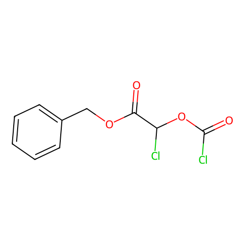 Benzyl 2-chloro-2-[(chlorocarbonyl)oxy]acetate structure