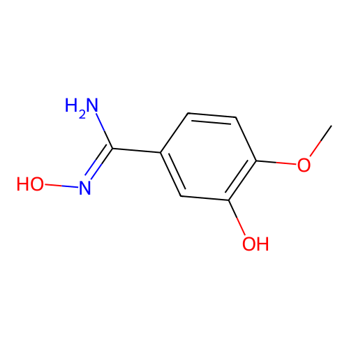 N,3-Dihydroxy-4-methoxybenzimidamide structure