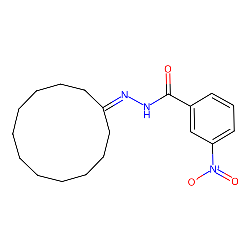 N'-cyclododecylidene-3-nitrobenzohydrazide structure