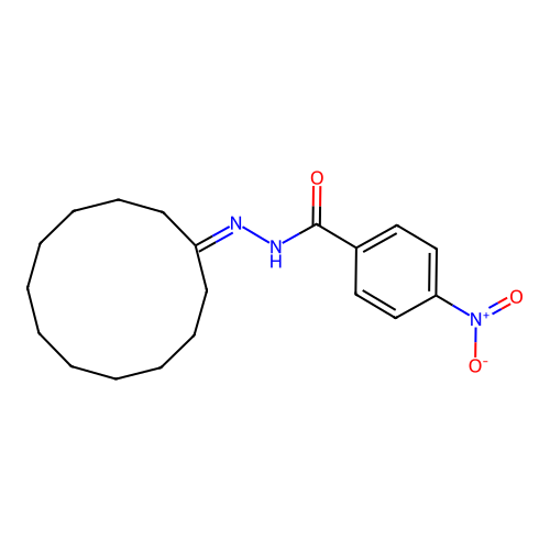 N'-cyclododecylidene-4-nitrobenzohydrazide structure