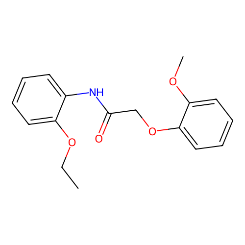 N-(2-ethoxyphenyl)-2-(2-methoxyphenoxy)acetamide structure