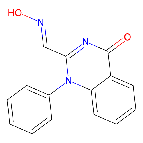 2-(Hydroxyiminomethyl)-1-phenylquinazolin-4-one structure