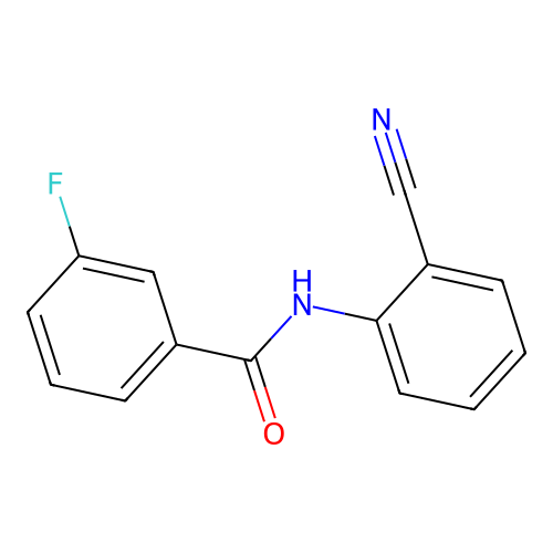 N-(2-cyanophenyl)-3-fluorobenzamide structure