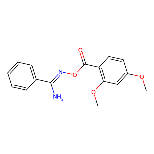 N'-[(2,4-dimethoxybenzoyl)oxy]benzenecarboximidamide structure