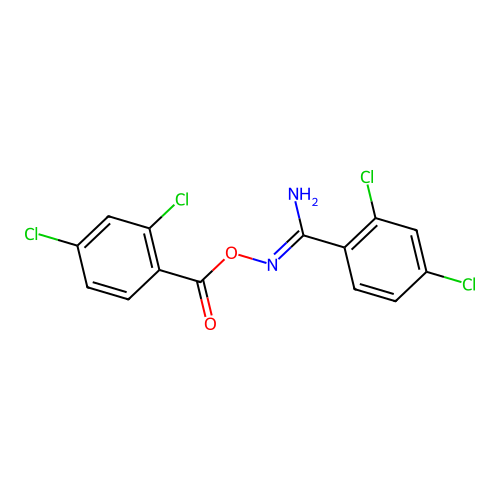 2,4-dichloro-N'-[(2,4-dichlorobenzoyl)oxy]benzenecarboximidamide structure